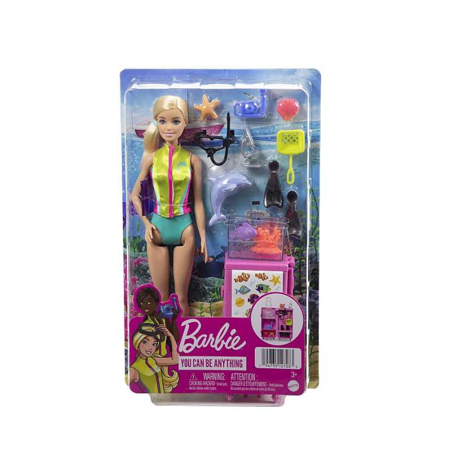 MATTEL Barbie Tu Puedes Ser Biologa Marina Rubia | Juguetes