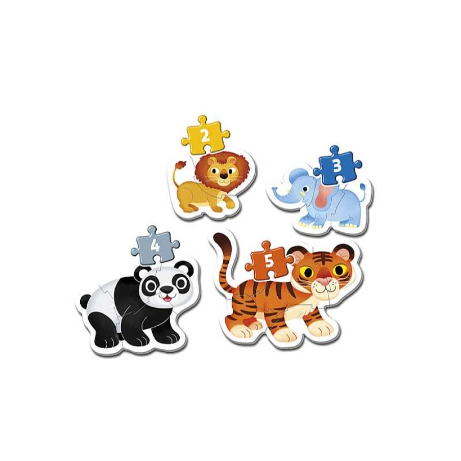 CLEMENTONI Puzzle 3+6+9+12 Piezas Animales Salvajes | Juguetes