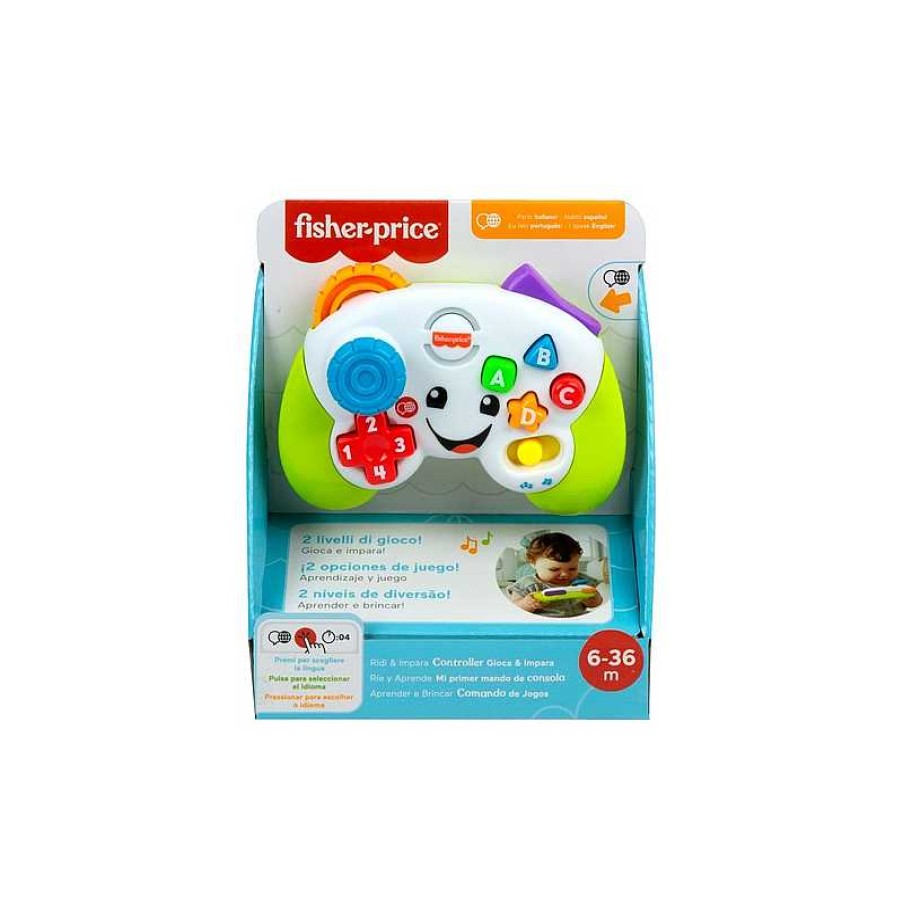 FISHER PRICE Fisher-Price Rie Y Aprende Mi Primer Mando De Consola - Multilenguaje | Juguetes