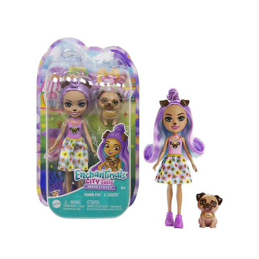 MATTEL Enchantimals City Tails Penna Pug | Juguetes