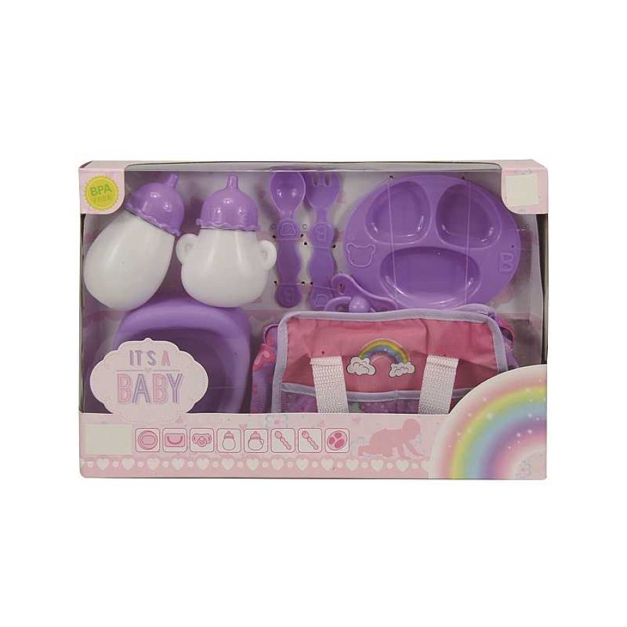 JUGUETES CARRION Set Nursery Biberones Con Orinal Violeta | Juguetes