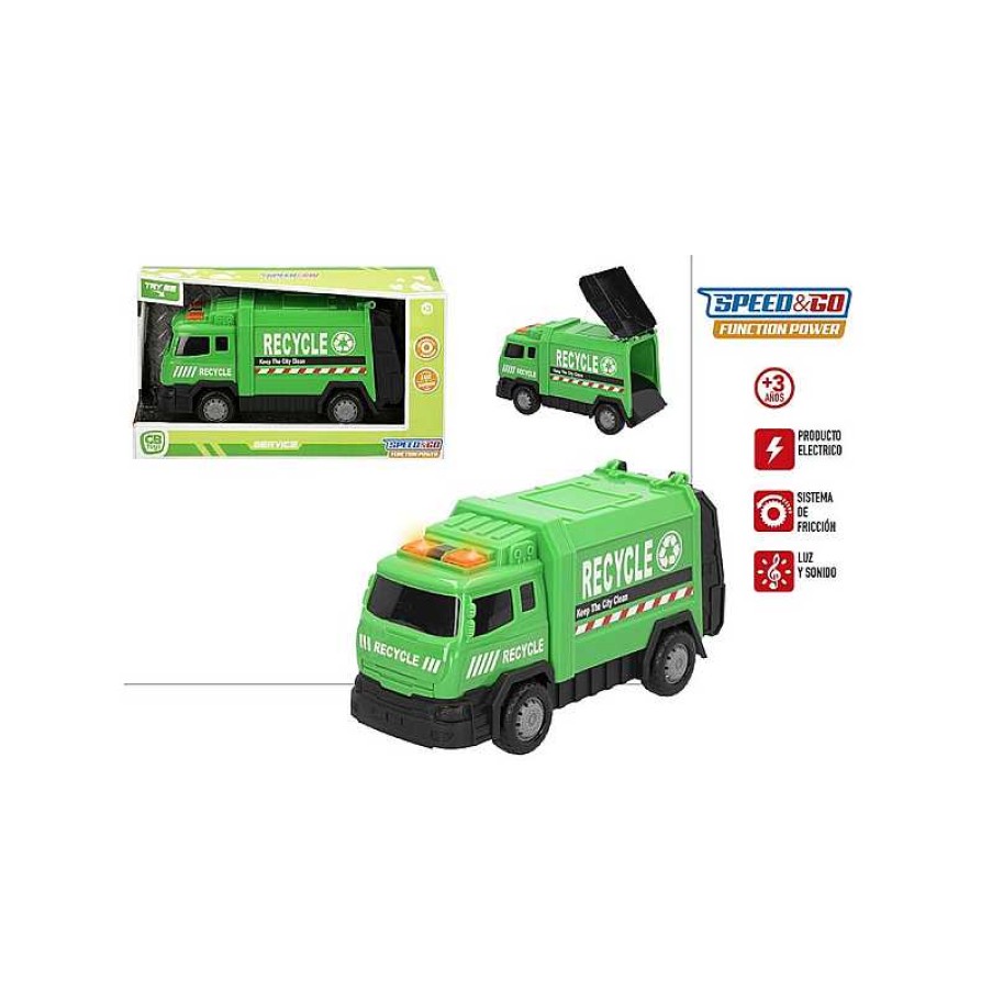 COLOR BABY Speed And Go Camion Basura Friccion Con Luz Y Sonido | Juguetes