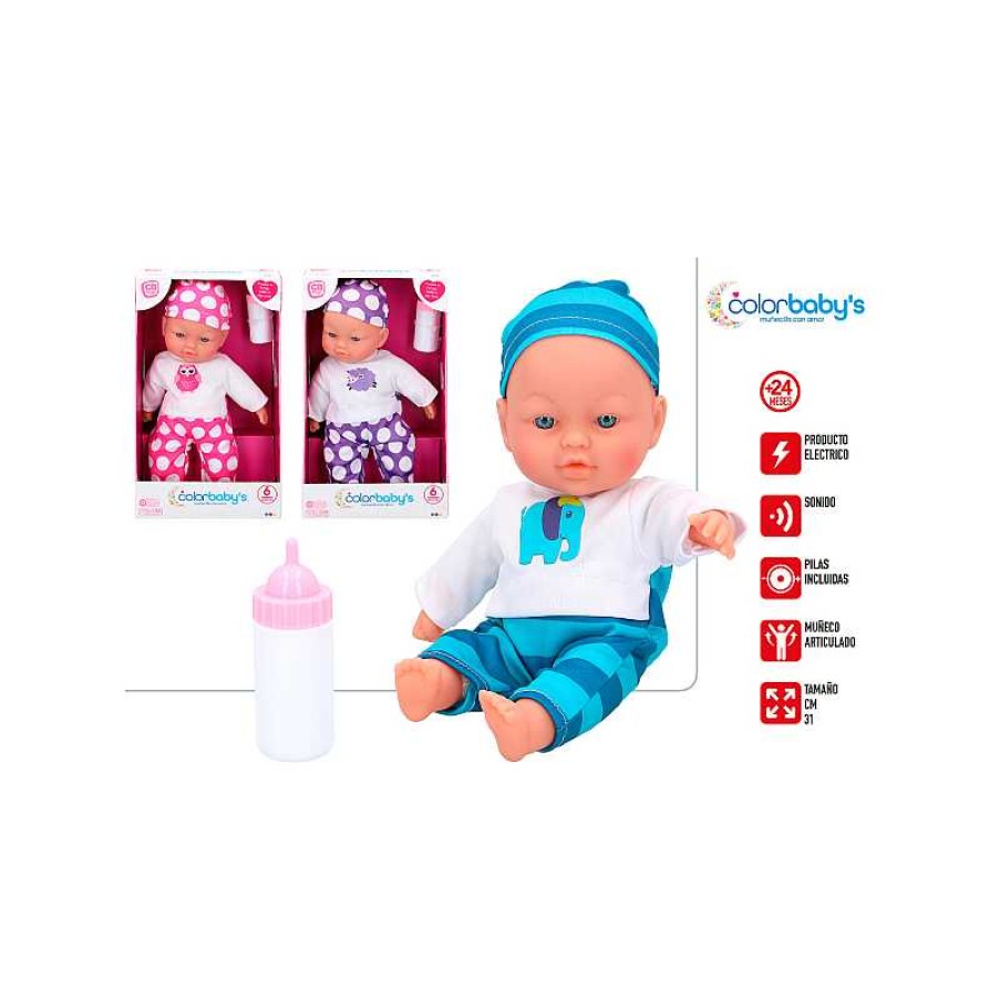 COLOR BABY Bebe 31 Cm Sonido Con Biberon | Juguetes