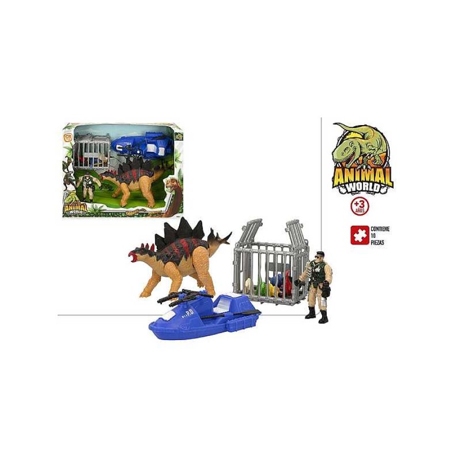 COLOR BABY Set Juegos Con Dinosaurio 21Cm | Juguetes