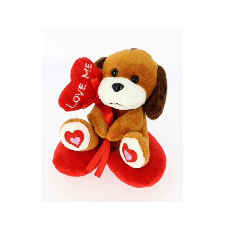 BIMAR Perro 12 Cm Cojin Corazon Con Globo Corazon | Juguetes