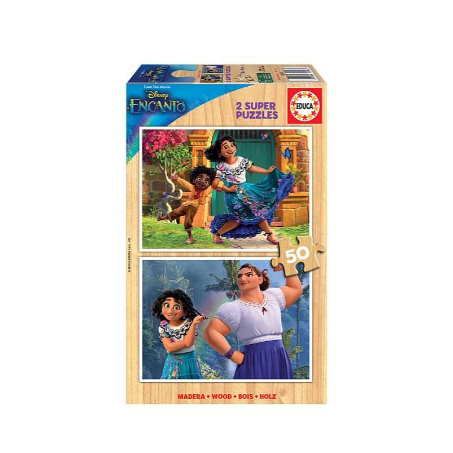 EDUCA Puzzle Madera 2X50 Piezas Encanto Disney | Juguetes