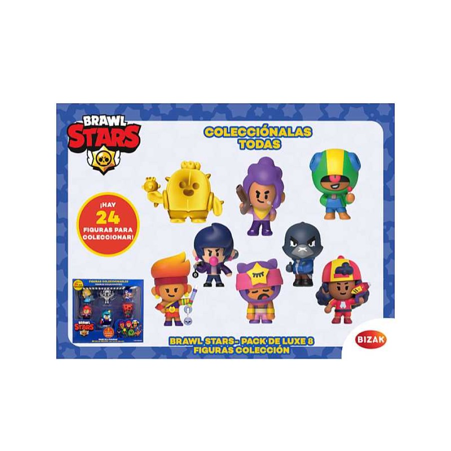 BIZAK Brawl Stars Pack Deluxe 8 Figuras | Juguetes