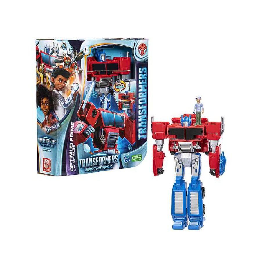 HASBRO Transformers Earthspark- Spinchanger Optimus | Juguetes