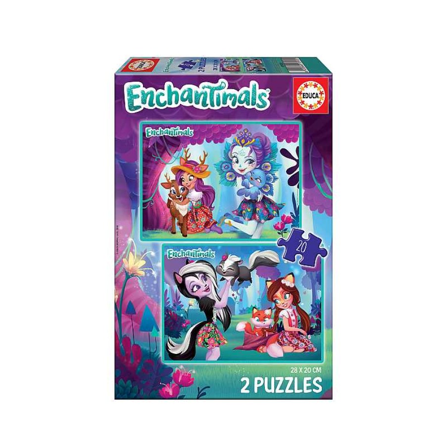 EDUCA Puzzle 2X20 Piezas Enchatimals | Juguetes