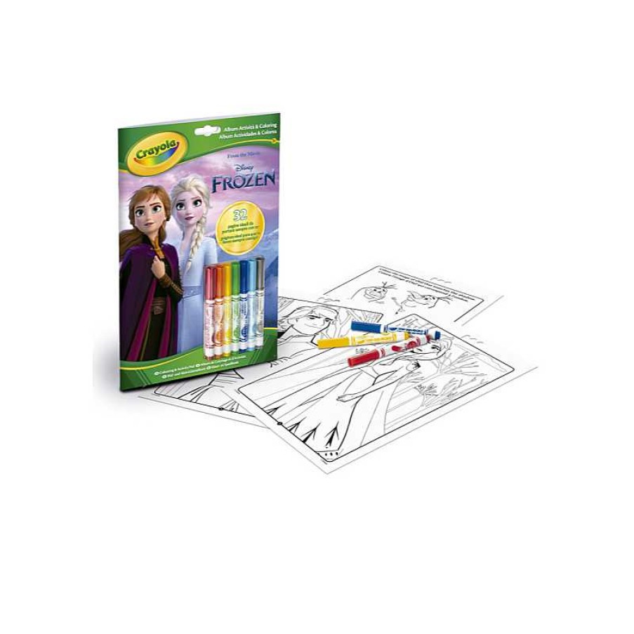 CRAYOLA Libro Actividades Y Colorear Frozen 2 7 Rotuladores | Juguetes