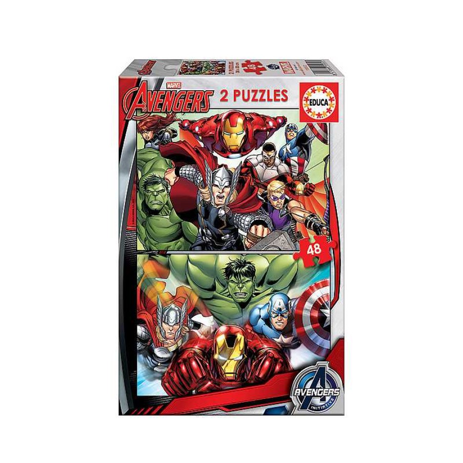 EDUCA Puzzle 2X48 Piezas Avengers | Juguetes