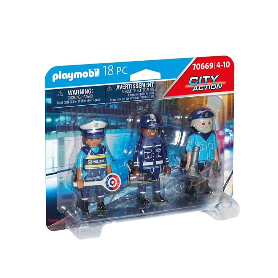 PLAYMOBIL Set Figuras Policia | Juguetes