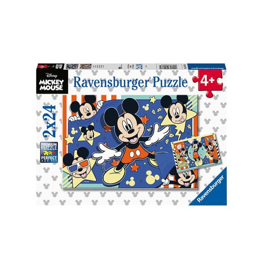 RAVENSBURGER Puzzle 2X24 Piezas Mickey Mouse | Juguetes