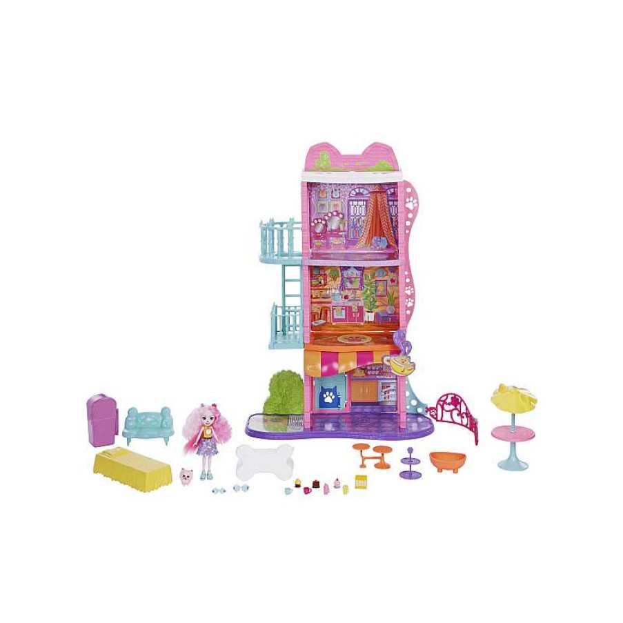 MATTEL Enchantimals City Tails Apartamento De Palmer Pomeranian | Juguetes