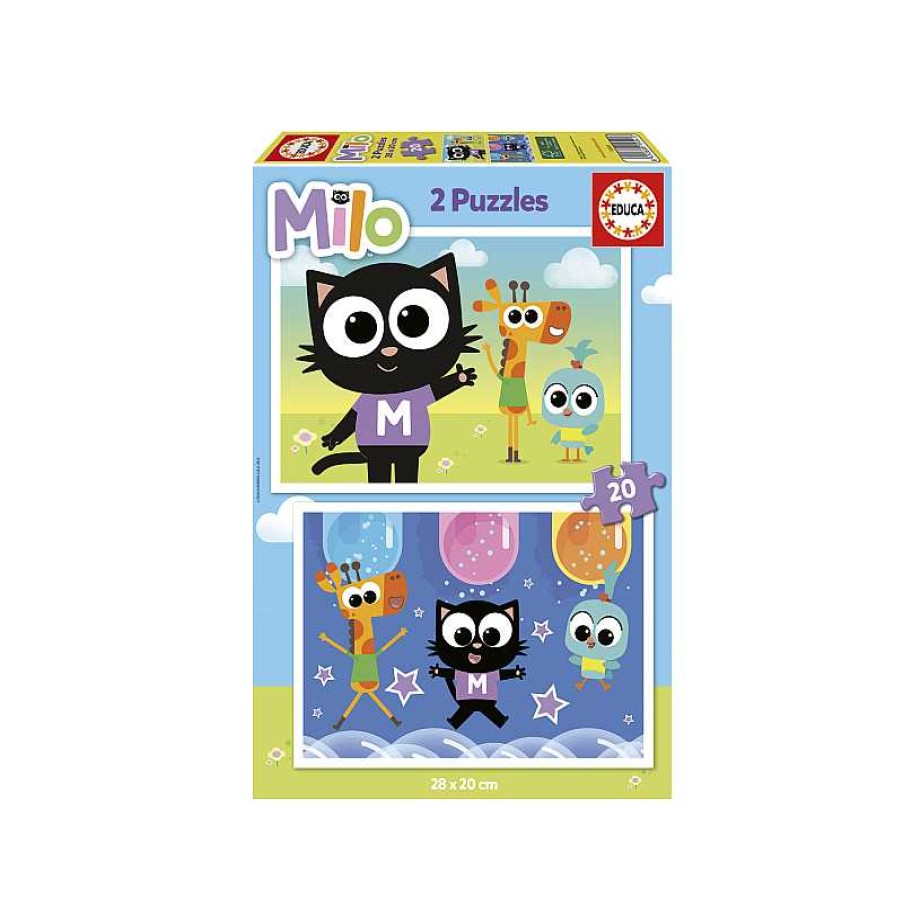 EDUCA Puzzle 2X20 Piezas Milo | Juguetes