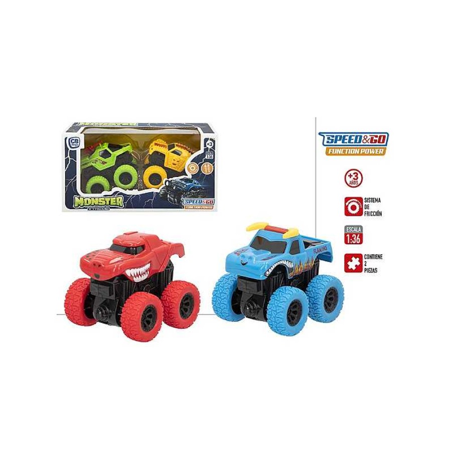 COLOR BABY Speed And Go Set 2 Coches Friccion Surtido | Juguetes