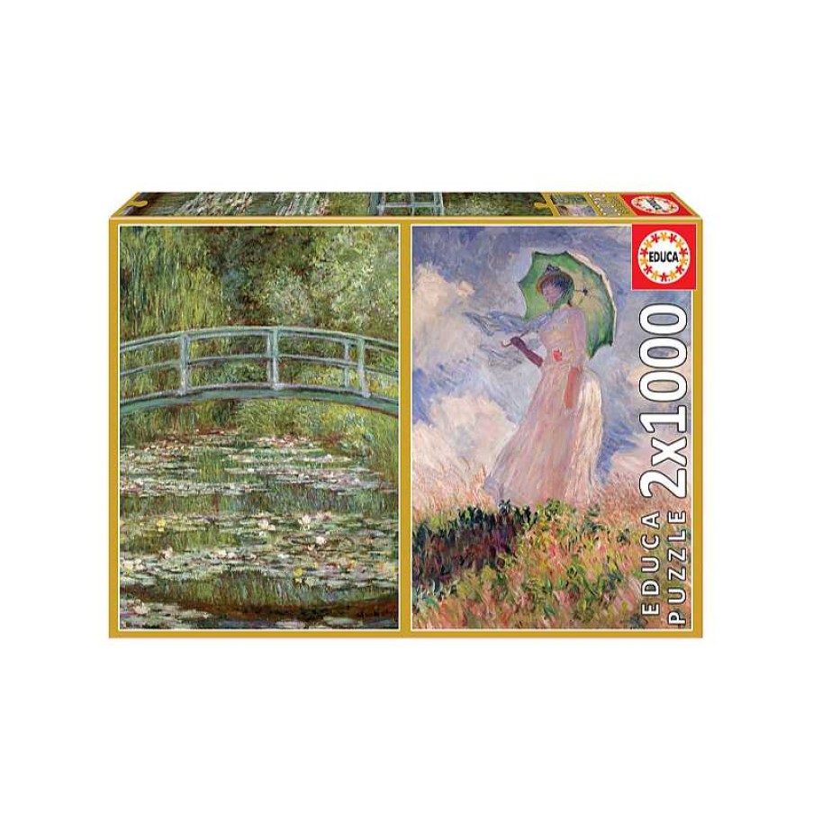 EDUCA Puzzle 2X1000 Piezas Monet | Juguetes