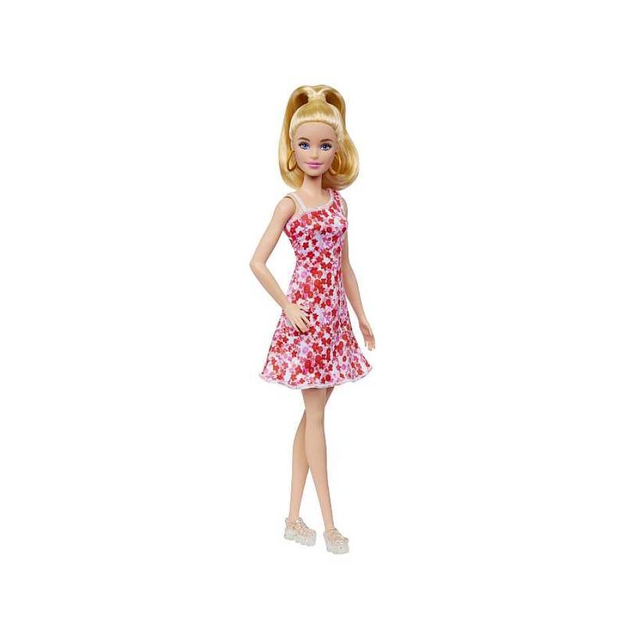 MATTEL Barbie Fashionista Vestido Rosa Flores | Juguetes