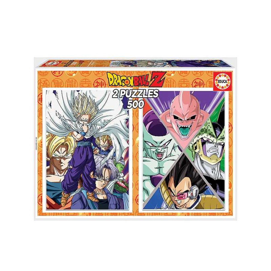 EDUCA Puzzle 2X500 Piezas Dragon Ball | Juguetes