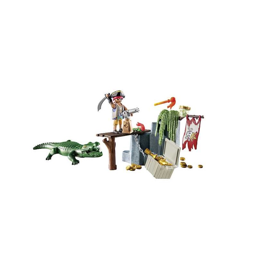 PLAYMOBIL Pirata Con Caiman | Juguetes