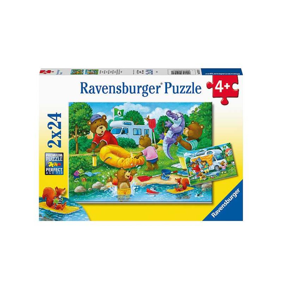 RAVENSBURGER Puzzle 2X24 Piezas Familia De Osos Se Va De Camping | Juguetes