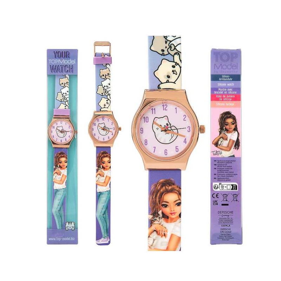 TOP MODEL Top Model Reloj De Pulsera De Silicona Con Caja Metalica | Juguetes