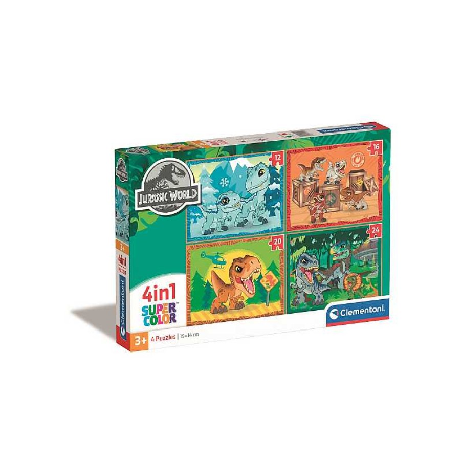 CLEMENTONI Clementoni- Puzzles Infantiles 4 In 1 Jurassic World | Juguetes