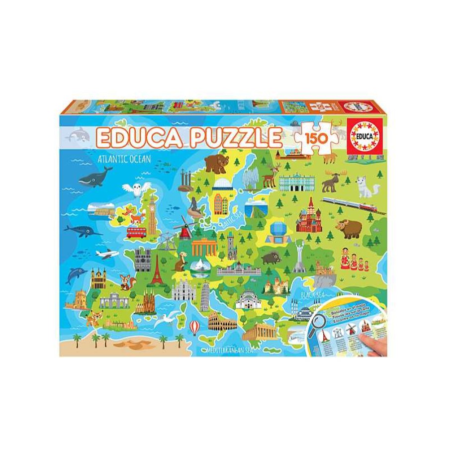 EDUCA Puzzle 150 Piezas Mapa Europa | Juguetes