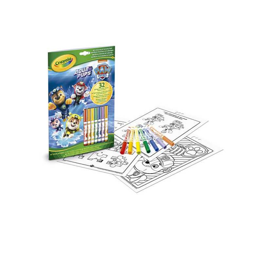 CRAYOLA Libro Actividades Y Colorear Paw Patrol 7 Rotuladores | Juguetes