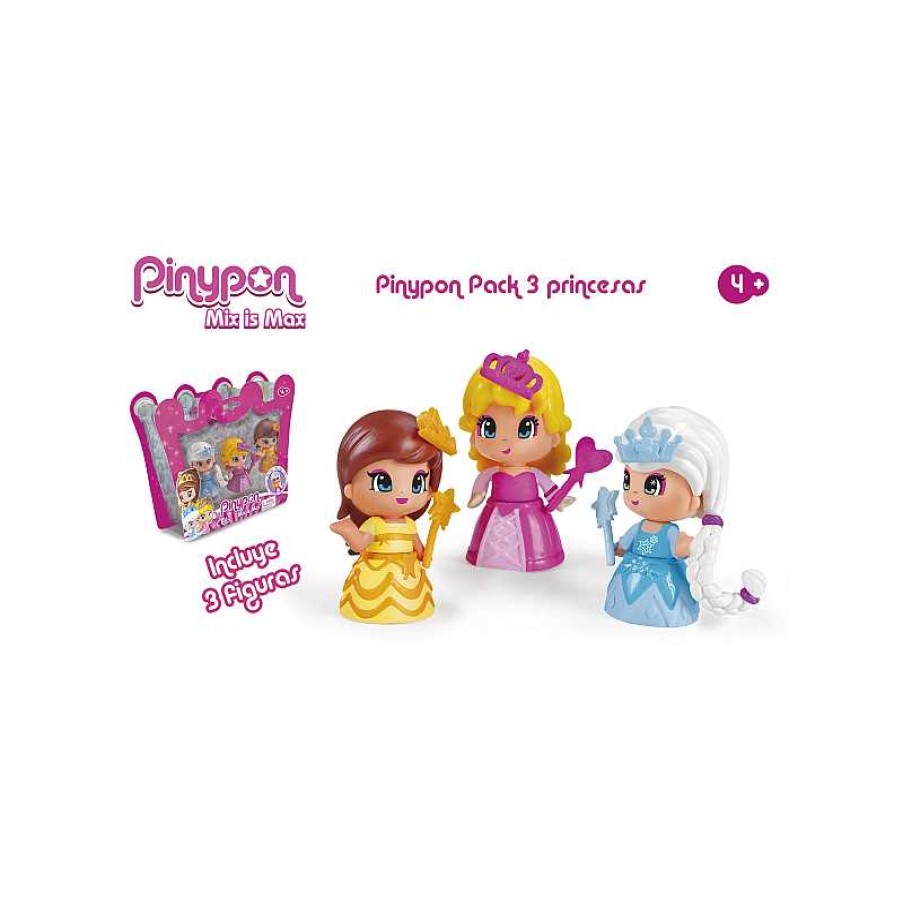 FAMOSA Pinypon Pack 3 Princesas | Juguetes