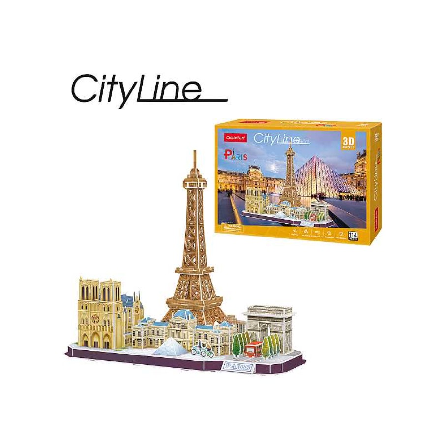 WORLDBRANDS Puzzle 3D City Line Paris | Juguetes