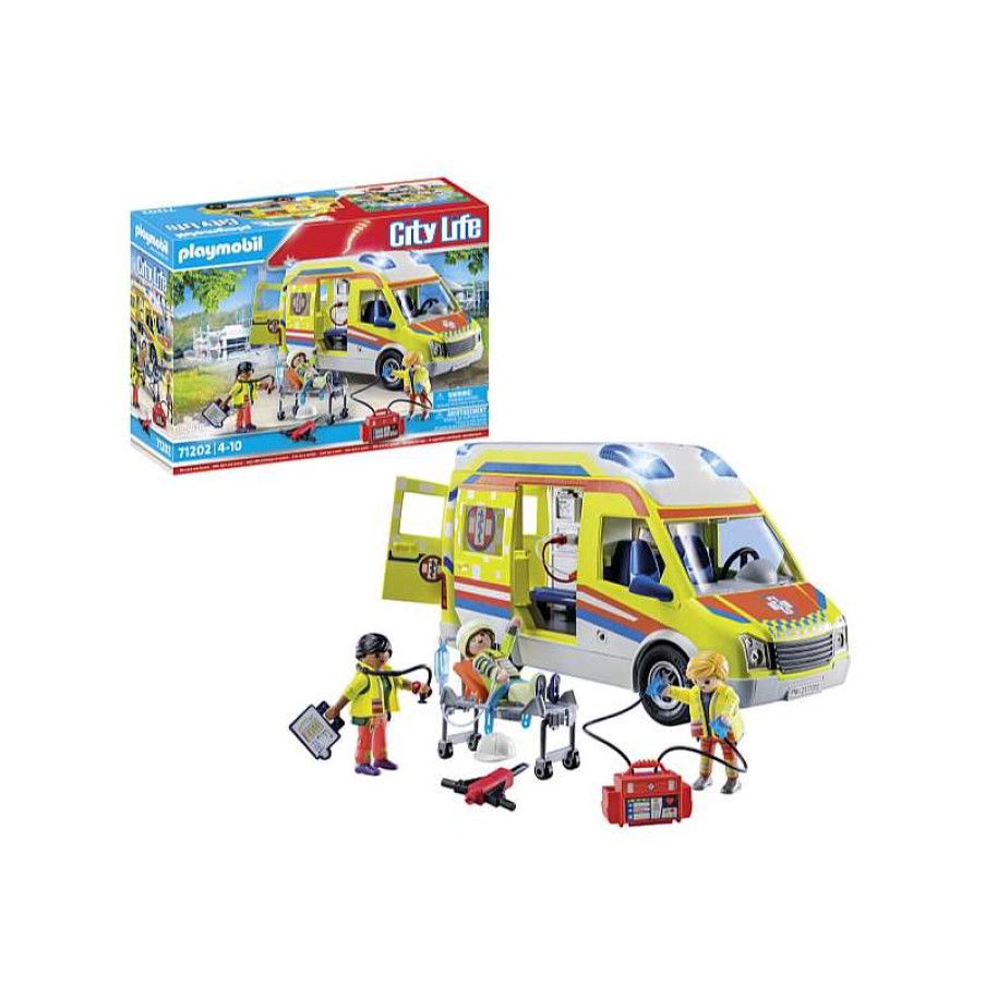 PLAYMOBIL Ambulancia Con Luz Y Sonido | Juguetes