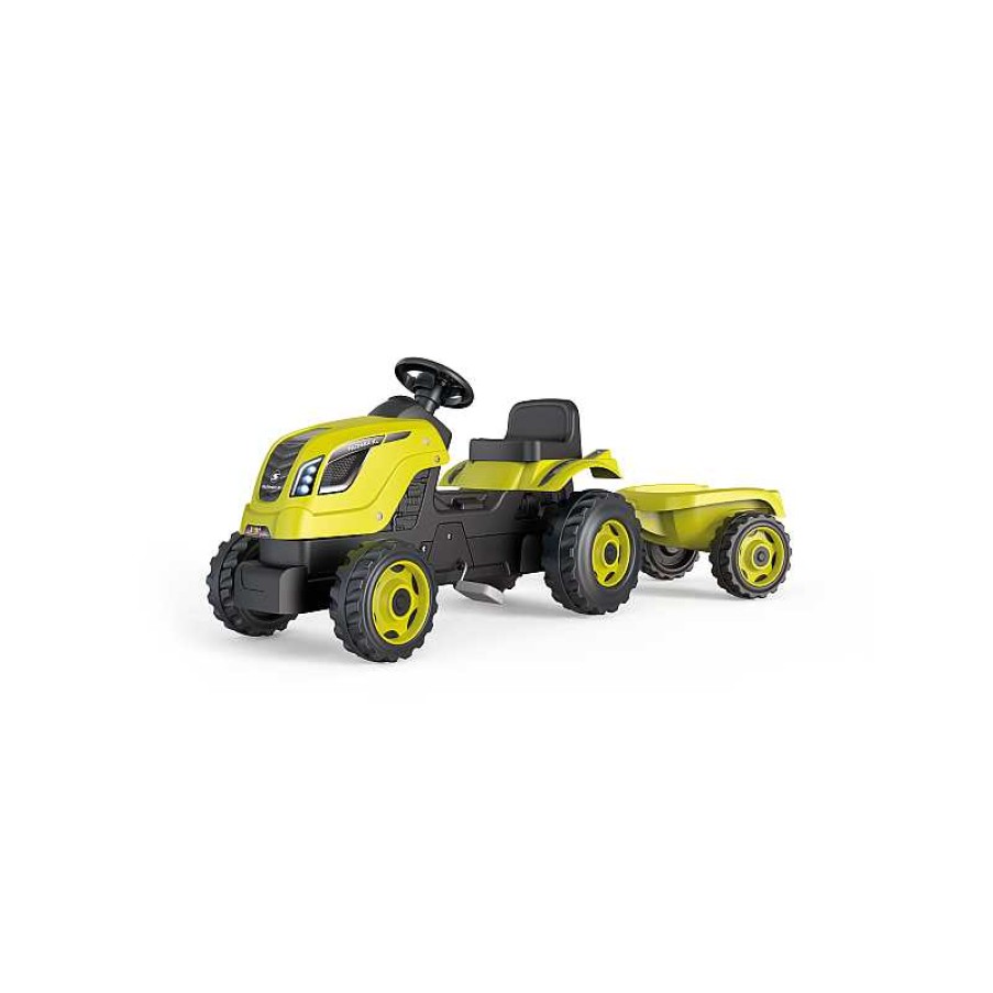 SMOBY Tractor Farmer Xl Verde Con Remolque | Juguetes