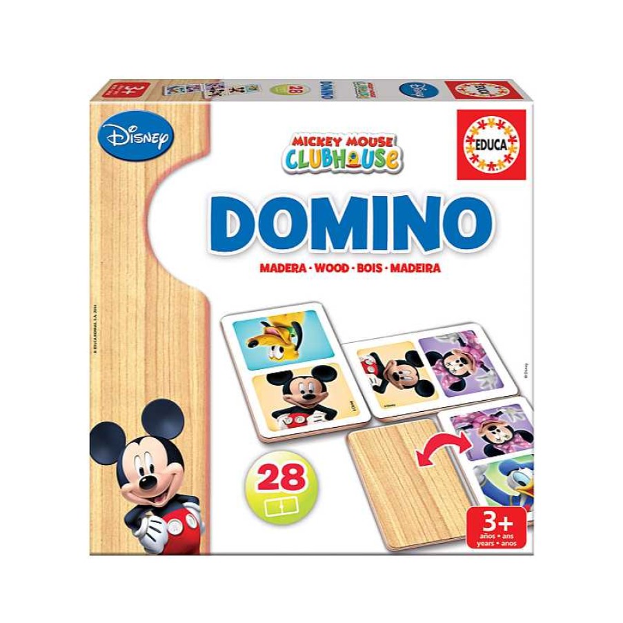 EDUCA Domino Madera Mickey & Minnie | Juguetes