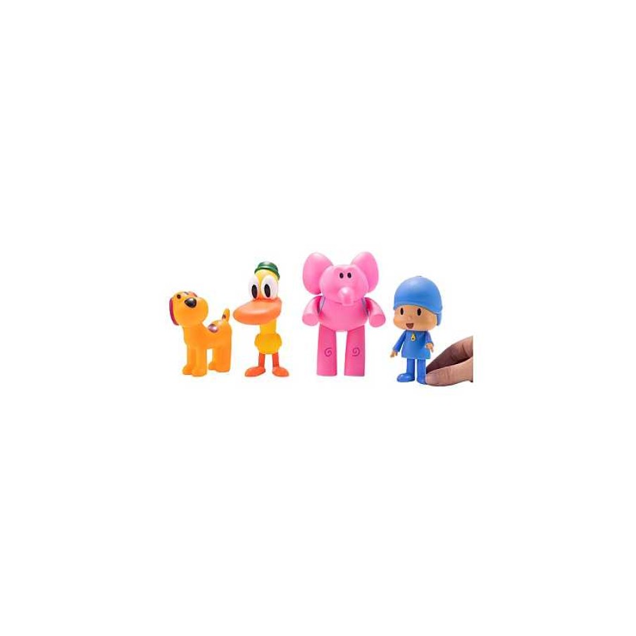 BANDAI Pack 4 Super Figuras Pocoyo Y Sus Amigos | Juguetes