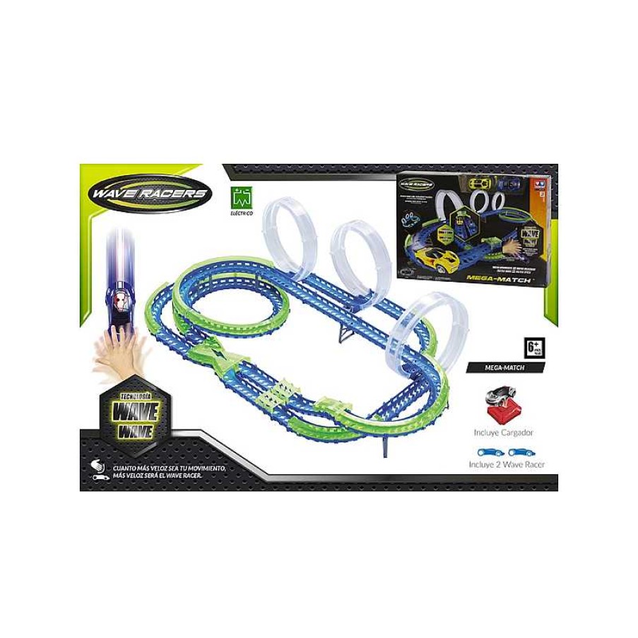 WAVE RACERS Wave Racers Circuito Mega Match Con 2 Coches | Juguetes