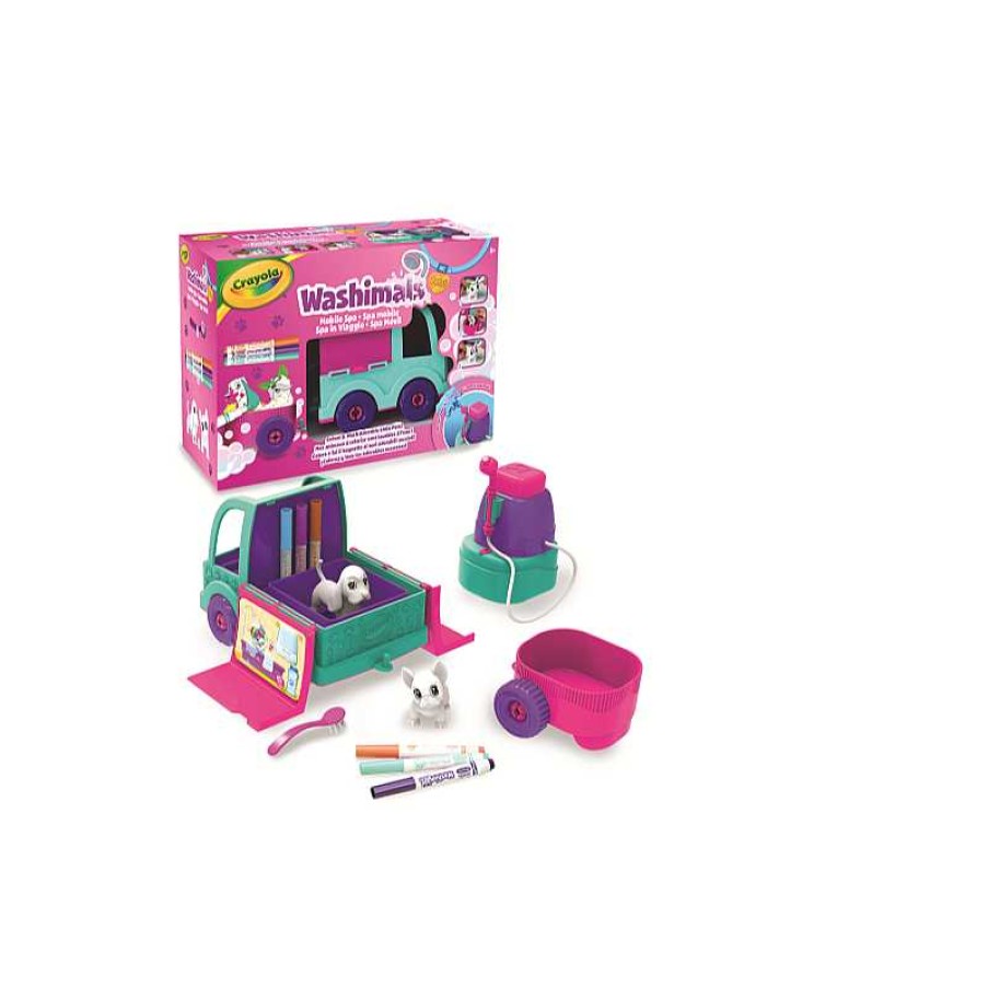 CRAYOLA Washimals Spa Camion Con 2 Mascotas | Juguetes