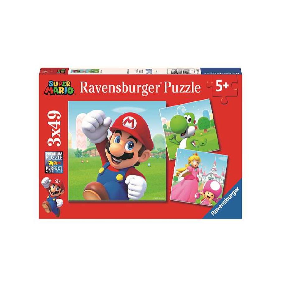 RAVENSBURGER Puzzle 3X49 Piezas Super Mario | Juguetes