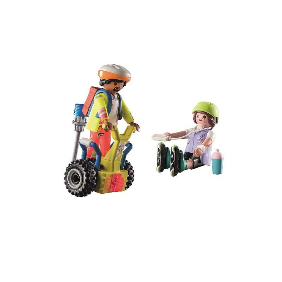 PLAYMOBIL Starter Pack Rescate Con Balance Racer | Juguetes